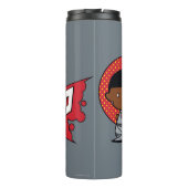 チビ(小さくかわいく書いた感じ)サイボーグのサイバネティッド・キャノン タンブラー (裏面)