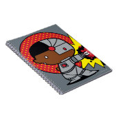 チビ(小さくかわいく書いた感じ)サイボーグのサイバネティッド・キャノン ノートブック (右側)