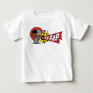 チビ(小さくかわいく書いた感じ)サイボーグのサイバネティッド・キャノン ベビーTシャツ
