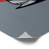 チビ(小さくかわいく書いた感じ)サイボーグのサイバネティッド・キャノン ポスター (角)