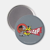 チビ(小さくかわいく書いた感じ)サイボーグのサイバネティッド・キャノン マグネット (正面/裏面)