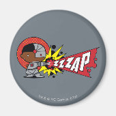 チビ（小さくかわいく書いた感じ）サイボーグのサイバネティッド・キャノン マグネット (正面)