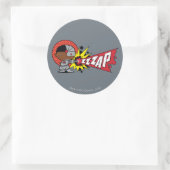 チビ（小さくかわいく書いた感じ）サイボーグのサイバネティッド・キャノン ラウンドシール (バッグ)