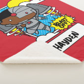 チビ(小さくかわいく書いた感じ)サイボーグブラストオフ! シェルパブランケット (3/4)