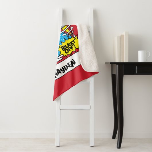 チビ(小さくかわいく書いた感じ)サイボーグブラストオフ! シェルパブランケット (インサイチュ)