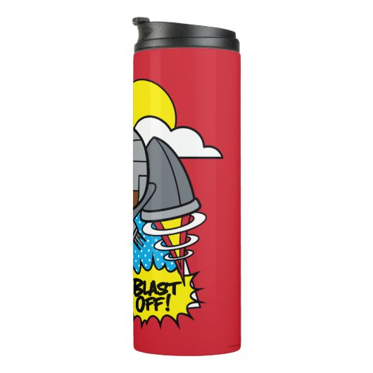 チビ（小さくかわいく書いた感じ）サイボーグブラストオフ！ タンブラー (回転右)