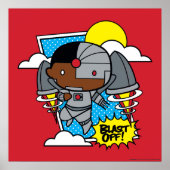 チビ（小さくかわいく書いた感じ）サイボーグブラストオフ！ ポスター (正面)