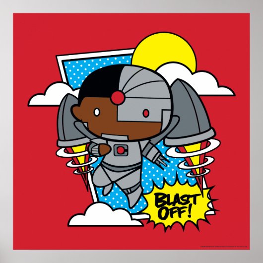 チビ(小さくかわいく書いた感じ)サイボーグブラストオフ! ポスター (正面)