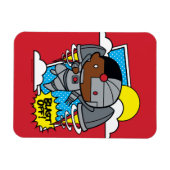 チビ（小さくかわいく書いた感じ）サイボーグブラストオフ！ マグネット (横)