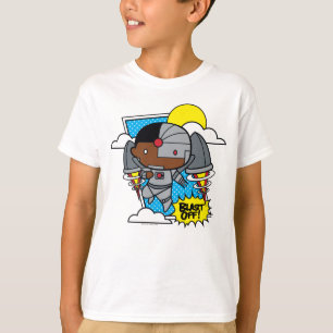 チビ(小さくかわいく書いた感じ)サイボーグブラストオフ! Tシャツ