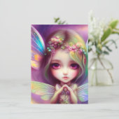 チビ（小さくかわいく書いた感じ） サンキューカード (スタンド正面)