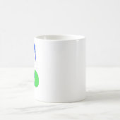 チビ(小さくかわいく書いた感じ)サンタクロース コーヒーマグカップ (中央)