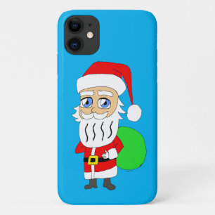 チビ(小さくかわいく書いた感じ)サンタクロース iPhone 11 ケース