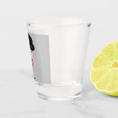 チビ（小さくかわいく書いた感じ）ショットガラス ショットグラス (右)