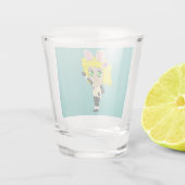 チビ（小さくかわいく書いた感じ） ショットグラス (裏面)