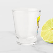 チビ（小さくかわいく書いた感じ） ショットグラス (左)