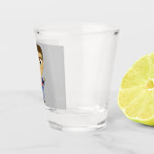 チビ（小さくかわいく書いた感じ） ショットグラス (右)