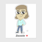 チビ（小さくかわいく書いた感じ） シール (シート)