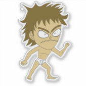 チビ（小さくかわいく書いた感じ） シール (正面)