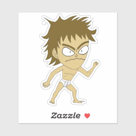 チビ（小さくかわいく書いた感じ） シール (シート)