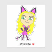 チビ(小さくかわいく書いた感じ) シール (シート)