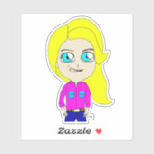 チビ(小さくかわいく書いた感じ) シール (シート)