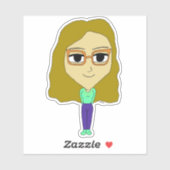 チビ（小さくかわいく書いた感じ） シール (シート)