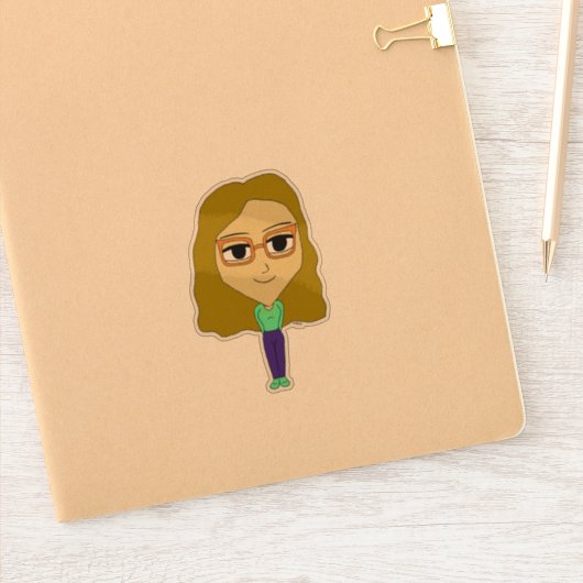 チビ（小さくかわいく書いた感じ） シール (ノートブック)