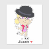 チビ(小さくかわいく書いた感じ) シール (シート)