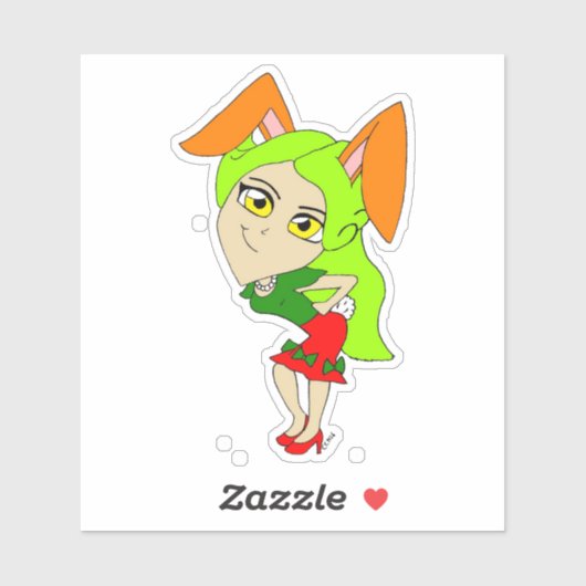 チビ(小さくかわいく書いた感じ) シール (シート)