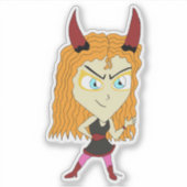 チビ(小さくかわいく書いた感じ) シール (正面)