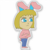 チビ（小さくかわいく書いた感じ） シール (正面)