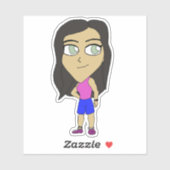 チビ（小さくかわいく書いた感じ） シール (シート)