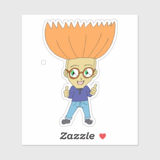 チビ（小さくかわいく書いた感じ） シール (シート)