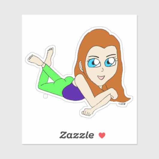 チビ（小さくかわいく書いた感じ） シール (シート)