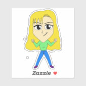 チビ（小さくかわいく書いた感じ） シール (シート)