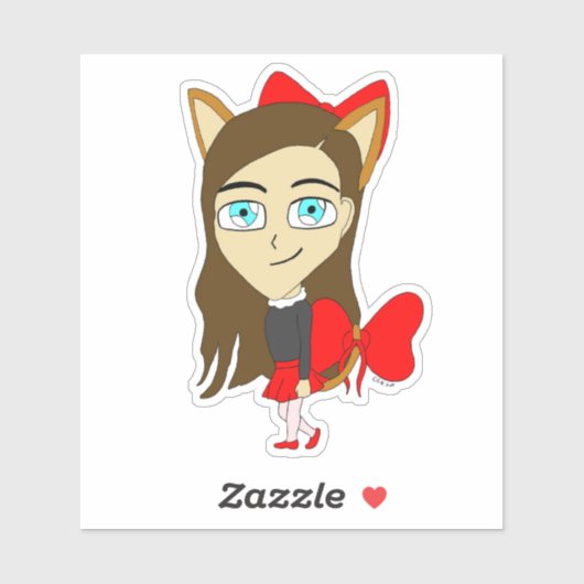 チビ（小さくかわいく書いた感じ） シール (シート)