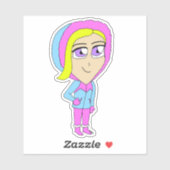 チビ（小さくかわいく書いた感じ） シール (シート)