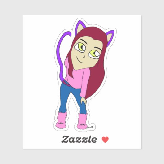 チビ（小さくかわいく書いた感じ） シール (シート)