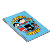 チビ(小さくかわいく書いた感じ)ジャスティスリーググループ ノートブック (右側)