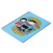チビ（小さくかわいく書いた感じ）ジャスティスリーググループ ノートブック (左側)