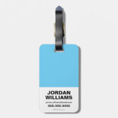 チビ(小さくかわいく書いた感じ)ジャスティスリーググループ ラゲッジタグ (裏面縦)