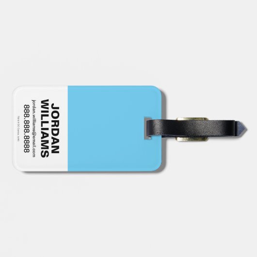 チビ（小さくかわいく書いた感じ）ジャスティスリーググループ ラゲッジタグ (裏面横)