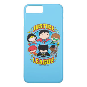 チビ(小さくかわいく書いた感じ)ジャスティスリーググループ iPhone 8 PLUS/7 PLUSケース