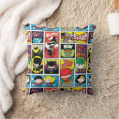 チビ(小さくかわいく書いた感じ)ジャスティスリーグコンパイルパターン クッション (ブランケット)