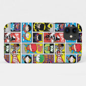 チビ(小さくかわいく書いた感じ)ジャスティスリーグコンパイルパターン Case-Mate iPhoneケース (裏面(横))