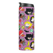 チビ(小さくかわいく書いた感じ)ジャスティスリーグパタン タンブラー (回転右)