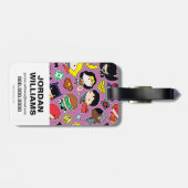 チビ(小さくかわいく書いた感じ)ジャスティスリーグパタン ラゲッジタグ (裏面横)