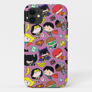 チビ(小さくかわいく書いた感じ)ジャスティスリーグパタン iPhone 11 ケース
