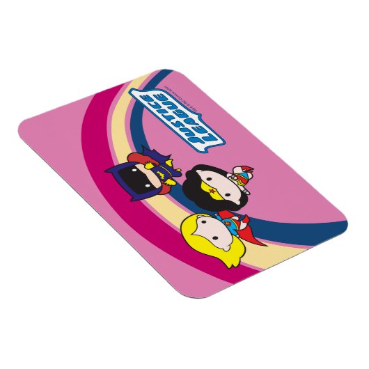 チビ(小さくかわいく書いた感じ)ジャスティスリーグレインボー マグネット (右側)